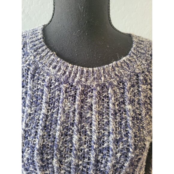 Lucky Brand Ribbed Knit Blue Ombre Long Sleeve Sweater Size M Casual Office Wear - Picture 2 of 11